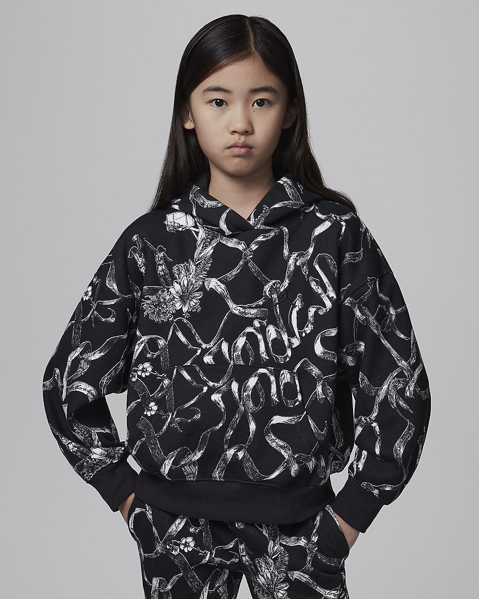 Nike printed pullover hoodie clearance
